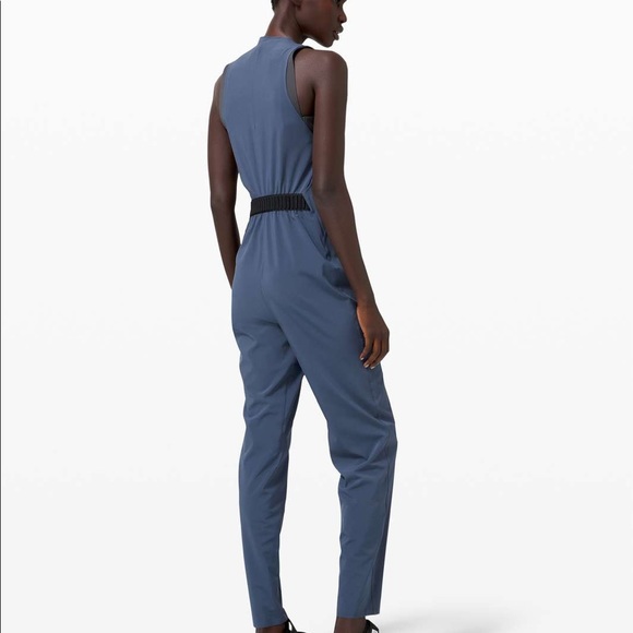 Lululemon Vindur Onesie Jumpsuit size 4 Blue Athleisure - Picture 4 of 8